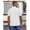 image:imageCOOFANDY Mens Polo Shirts Short Sleeve Cotton Pique Casual Button T Shirts Classic Fit Collared Golf ShirtsWhite