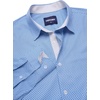 image:imageCOOFANDY Mens Printed Dress Shirts Long Sleeve Business Button Down Shirt Contrast Collar Shirts for Men1light Bluerhombus