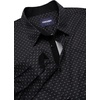 image:imageCOOFANDY Mens Printed Dress Shirts Long Sleeve Business Button Down Shirt Contrast Collar Shirts for MenBlackleaves