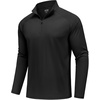 image:imageCOOFANDY Mens Quarter Zip Pullover Athletic Shirts Long Sleeve Lightweight 14 Zip Mock Neck Running Golf Gym ShirtBlack