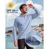 image:imageCOOFANDY Mens Quarter Zip Pullover Athletic Shirts Long Sleeve Lightweight 14 Zip Mock Neck Running Golf Gym ShirtLight Blue