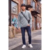 image:imageCOOFANDY Mens Quarter Zip Pullover FleeceLined Mock Neck Sweatshirt Casual  Adjustable 14 Zip Mock Neck Long Sleeve Solid Color Breathable Warm Layering Friendly Ideal For Golf Daily WearLight Grey
