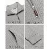image:imageCOOFANDY Mens Quarter Zip Sweatshirt Long Sleeve Casual Waffle Pullover Hoodies with PocketLight Grey