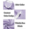 image:imageCOOFANDY Mens Short Sleeve Button Down Shirts Casual Summer Dress Untucked ShirtsLilac