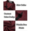 image:imageCOOFANDY Mens Short Sleeve Button Down Shirts Casual Summer Dress Untucked ShirtsRed