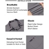 image:imageCOOFANDY Mens Short Sleeve Button Down Shirts Casual Wrinkle Free Dress Shirt Plaid Collar Summer ShirtsGrey