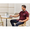 image:imageCOOFANDY Mens Short Sleeve Button Down Shirts Casual Wrinkle Free Dress Shirt Plaid Collar Summer ShirtsWine Red
