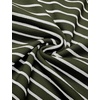image:imageCOOFANDY Mens Short Sleeve Polo Shirts Vintage Knitted Shirt Casual Button Down Golf ShirtsArmy Green White Stripes