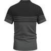 image:imageCOOFANDY Mens Short Sleeve Polo Shirts Vintage Knitted Shirt Casual Button Down Golf ShirtsBlack and Dark Grey