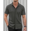 image:imageCOOFANDY Mens Short Sleeve Wrinkle Free Shirt Casual Button Down Shirt Summer Dress Shirt