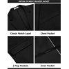 image:imageCOOFANDY Mens Suits 2 Piece Slim Fit Suit Set 2 Button Lightweight Casual Knit Blazer Suit Jacket PantsBlack