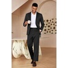 image:imageCOOFANDY Mens Suits 2 Piece Slim Fit Suit Set 2 Button Lightweight Casual Knit Blazer Suit Jacket PantsBlack