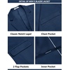 image:imageCOOFANDY Mens Suits 2 Piece Slim Fit Suit Set 2 Button Lightweight Casual Knit Blazer Suit Jacket PantsBlue