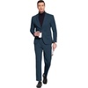 image:imageCOOFANDY Mens Suits 2 Piece Slim Fit Suit Set 2 Button Lightweight Casual Knit Blazer Suit Jacket PantsBlue
