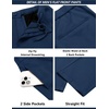 image:imageCOOFANDY Mens Suits 2 Piece Slim Fit Suit Set 2 Button Lightweight Casual Knit Blazer Suit Jacket PantsBlue
