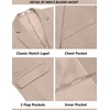 image:imageCOOFANDY Mens Suits 2 Piece Slim Fit Suit Set 2 Button Lightweight Casual Knit Blazer Suit Jacket PantsChampagne