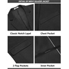 image:imageCOOFANDY Mens Suits 2 Piece Slim Fit Suit Set 2 Button Lightweight Casual Knit Blazer Suit Jacket PantsDrak Grey