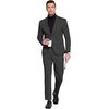 image:imageCOOFANDY Mens Suits 2 Piece Slim Fit Suit Set 2 Button Lightweight Casual Knit Blazer Suit Jacket PantsDrak Grey