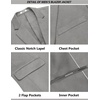 image:imageCOOFANDY Mens Suits 2 Piece Slim Fit Suit Set 2 Button Lightweight Casual Knit Blazer Suit Jacket PantsLight Grey