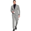 image:imageCOOFANDY Mens Suits 2 Piece Slim Fit Suit Set 2 Button Lightweight Casual Knit Blazer Suit Jacket PantsLight Grey
