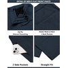 image:imageCOOFANDY Mens Suits 2 Piece Slim Fit Suit Set 2 Button Lightweight Casual Knit Blazer Suit Jacket PantsNavy Blue
