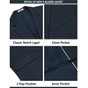 image:imageCOOFANDY Mens Suits 2 Piece Slim Fit Suit Set 2 Button Lightweight Casual Knit Blazer Suit Jacket PantsNavy Blue