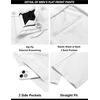 image:imageCOOFANDY Mens Suits 2 Piece Slim Fit Suit Set 2 Button Lightweight Casual Knit Blazer Suit Jacket PantsWhite