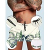 image:imageCOOFANDY Mens Swim Trunk Quick Dry Swimwear Mesh Lining Bathing Suit Swimsuit Board Beach Sport ShortGreen Leaves