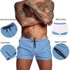 image:imageCOOFANDY Mens Swim Trunk Quick Dry Swimwear Mesh Lining Bathing Suit Swimsuit Board Beach Sport ShortLight Blue