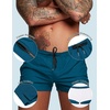 image:imageCOOFANDY Mens Swim Trunk Quick Dry Swimwear Mesh Lining Bathing Suit Swimsuit Board Beach Sport ShortPeacock Blue