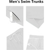 image:imageCOOFANDY Mens Swim Trunks Quick Dry Board Shorts Swimsuit Swimwear Bathing SuitC White
