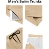 image:imageCOOFANDY Mens Swim Trunks Quick Dry Board Shorts Swimsuit Swimwear Bathing SuitK Light Brown Khaki