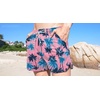 image:imageCOOFANDY Mens Swim Trunks Quick Dry Board Shorts Swimsuit Swimwear Bathing SuitPalm Tree Pink