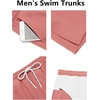 image:imageCOOFANDY Mens Swim Trunks Quick Dry Board Shorts Swimsuit Swimwear Bathing SuitPink Red