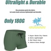 image:imageCOOFANDY Mens Swim Trunks Swimwear Bathing Suit Swim Brief Square Leg Board Short S3XL1  Army Green