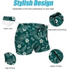image:imageCOOFANDY Mens Swim Trunks Swimwear Bathing Suit Swim Brief Square Leg Board Short S3XL1  Army Green Flower