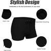 image:imageCOOFANDY Mens Swim Trunks Swimwear Bathing Suit Swim Brief Square Leg Board Short S3XL1  Black