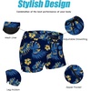 image:imageCOOFANDY Mens Swim Trunks Swimwear Bathing Suit Swim Brief Square Leg Board Short S3XL1  Blue Flower