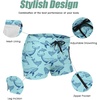 image:imageCOOFANDY Mens Swim Trunks Swimwear Bathing Suit Swim Brief Square Leg Board Short S3XL1  Blue Whales
