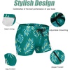 image:imageCOOFANDY Mens Swim Trunks Swimwear Bathing Suit Swim Brief Square Leg Board Short S3XL1  Green Leaf