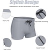image:imageCOOFANDY Mens Swim Trunks Swimwear Bathing Suit Swim Brief Square Leg Board Short S3XL1  Grey