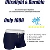 image:imageCOOFANDY Mens Swim Trunks Swimwear Bathing Suit Swim Brief Square Leg Board Short S3XL1  Navy and White