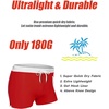 image:imageCOOFANDY Mens Swim Trunks Swimwear Bathing Suit Swim Brief Square Leg Board Short S3XL1  Red and White