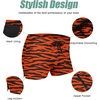 image:imageCOOFANDY Mens Swim Trunks Swimwear Bathing Suit Swim Brief Square Leg Board Short S3XL1  Striped Orange