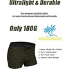 image:imageCOOFANDY Mens Swim Trunks Swimwear Bathing Suit Swim Brief Square Leg Board Short S3XLArmy Green and Black Triangle