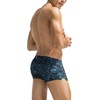 image:imageCOOFANDY Mens Swim Trunks Swimwear Bathing Suit Swim Brief Square Leg Board Short S3XLBlue Leaf and Black