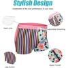 image:imageCOOFANDY Mens Swim Trunks Swimwear Bathing Suit Swim Brief Square Leg Board Short S3XLStripe and Flower