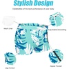 image:imageCOOFANDY Mens Swim Trunks Swimwear Bathing Suit Swim Brief Square Leg Board Short S3XLTropical Leaves