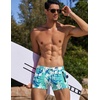 image:imageCOOFANDY Mens Swim Trunks Swimwear Bathing Suit Swim Brief Square Leg Board Short S3XLTropical Leaves