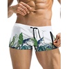 image:imageCOOFANDY Mens Swim Trunks Swimwear Bathing Suit Swim Brief Square Leg Board Short S3XLTropical Print